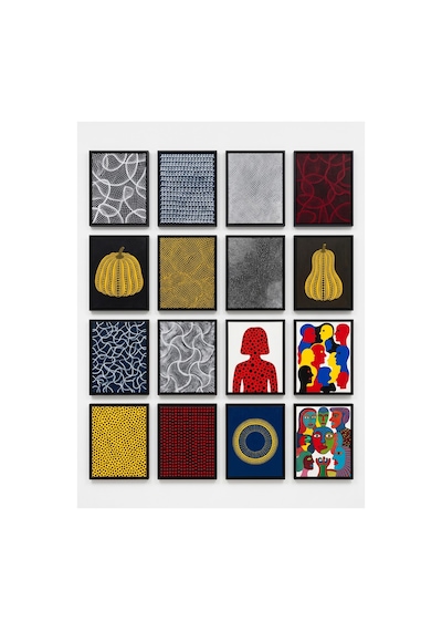 Yayoi Kusama Eserleri 16'lı Sticker Seti Laptop Defter Ajanda Etiket Çok Renkli