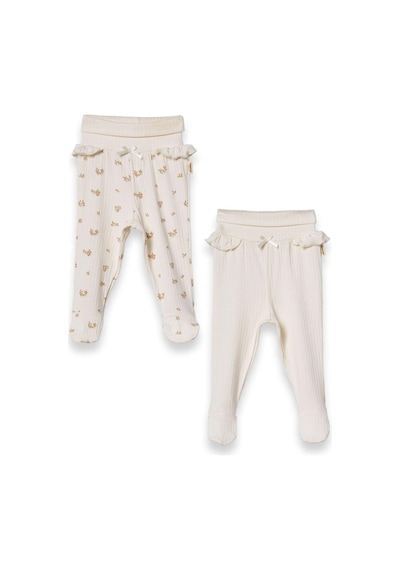 Babycosy Organic Wear Babycosy Pantolon Patikli 2li Ekru