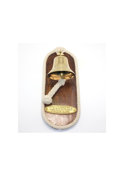 2 Adet Pirinç Duvar Çanı Duvara Asılabilen Dekoratif Çan, Wall Bell Ve Hanging Brass Bell 50 X 17 Cm Model 4806