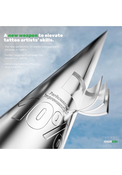 Dragonhawk Yue 1015 Rm-1 15 Rm 0.30 Mm Round Magnum Long Taper Kartuş Dövme İğnesi 20 Adet