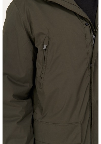 Ac&Co / Altınyıldız Classics Erkek Hakı Standart Fit Normal Kesim Kapüşonlu Kaban Haki Ac&Co / Altınyıldız Classics Erkek Hakı Standart Fit Normal Kesim Kapüşonlu Kaban Haki
