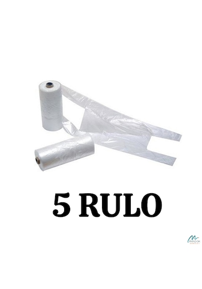 Rulo Poşet Büyük Boy X5 Rulo Market Manav Poşeti Atlet Poşet Çöp Poşeti