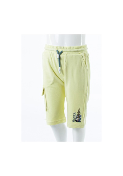 Xo Kids Erkek Çocuk Yazlık 2li Alt Üst Takım Tişort + Şort 2-7 Yaş 3222 Limonlu Yeşil