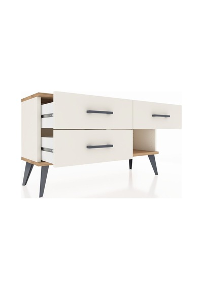 Arges Şifonyer 3 Çekmeceli 88x30x48 Aytaşı-çam/aytaşı Çam/aytaşı