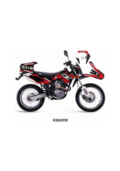 Kuba Black Cat Tasarım Motosiklet Sticker Etiket Kaplama Modeli Red