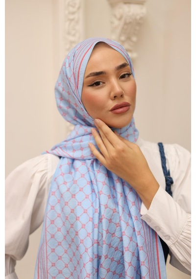 Silk Home Olinda Şal - 49005 - 08 Mavi Mercan - Mavi 05