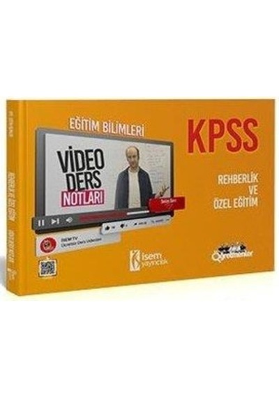 Kpss Eğitim Bil. Rehberlik Ve Özel Eğt. Video Ders Notları - 2021