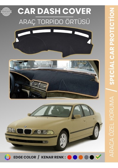 Bmw E39 2006-2010 Torpido Örtüsü Ön Göğüs Koruma Torpido Koruma Araca Özel Kaymaz Kolay Montaj - 317 Stiloto