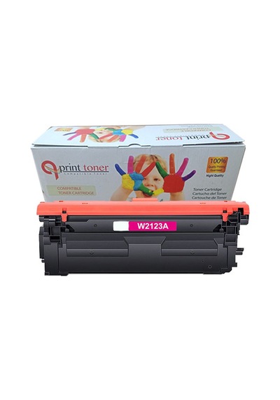 Qprint Toner Hp 212a W2123a Kırmızı Uyumlu Toner Çipli M554 M555 Mfp M578