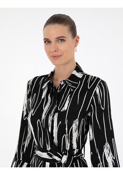 Pierre Cardin Kadın Siyah Elbise Dokuma 50289503-vr046 Pierre Cardin Kadın Siyah Elbise Dokuma 50289503-vr046