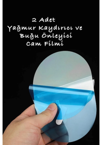 Oto Dış Ayna Yağmur Tutmaz Kaydırıcı Film 2 Adet - Çiftli Paket