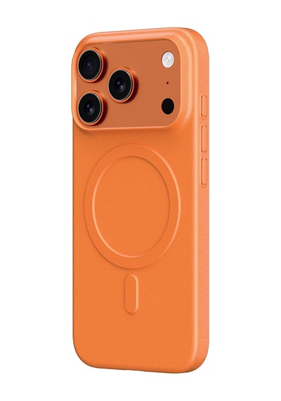 Apple Uyumlu iPhone 17 Pro Max Kılıf M-safe Şarj Özellikli Amazingthing Minimal Air Serisi Kapak Turuncu Turuncu