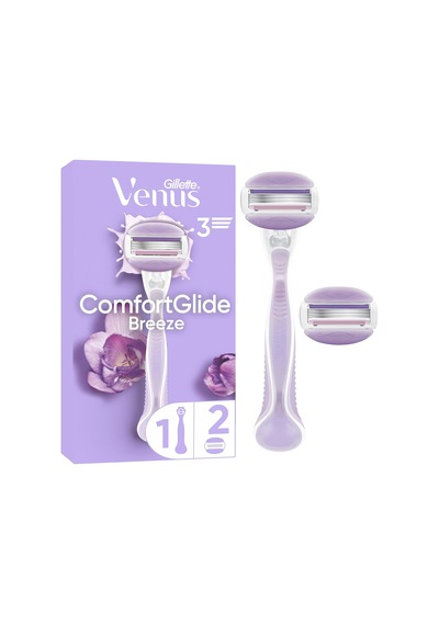 Gillette Venus Comfortglide Breeze Kadın Tıraş Makinesi + Yedek Tıraş Bıçağı 2'li Sku: Smg8690010386182