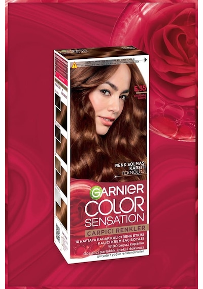 Garnier Çarpıcı Renkler 5.35 Çikolata Kahve Saç Boyası, Demikit 3600542630344-10625 5.35 Çikolata Kahve