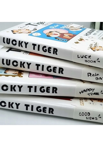 Bakgelal Sevimli Kaplan Tasarımlı Lucky Tiger Manyetik Klipsli Hediyelik Defter Ve Günlük - 9049999741694 Çok Renkli