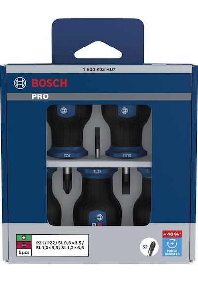 Bosch Pro Pz/sl 5'li Avuç İçi Tornavida Seti 1600a03hu7
