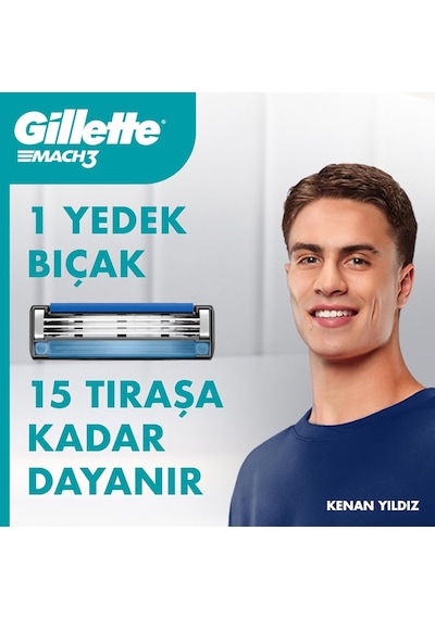 Gillette Mach3 Avantajlı Yedek Tıraş Bıçağı 8 Adet