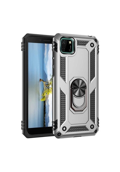 Huawei Y5p Kılıf Zore Vega Kapak Gri