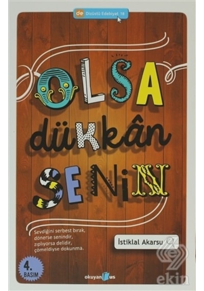 Olsa Dükkan Senin - İstiklal Akarsu - Okuyan Us Yayınları