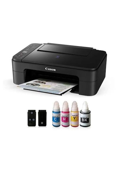 Canon E3640 Wifi Dolan Kartuşlu Renkli Yazıcı Tarayıcı Fotokopi Çok Fonksiyonlu A4 Ev Ofis Öğrenci Yazıcısı