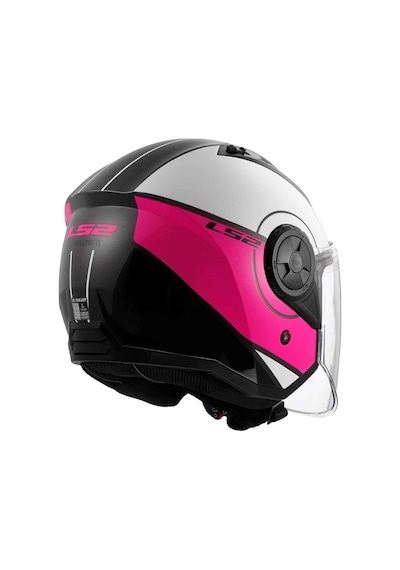 Ls2 Airflow Cover Açık Motosiklet Kaskı Beyaz - Pembe