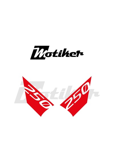 Cfmoto 250sr Arka Kuyruk Stıcker Model 1 Kırmızı Renk