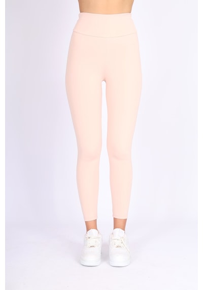 Soft&Basic Toparlayıcı Ve Esnek Pembe Renk Tayt Pembe
