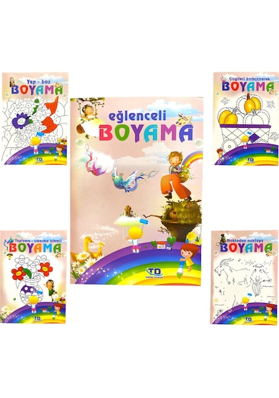 Etkinlikli Boyama Kitapları 5'li Etkinlik İle Boya
