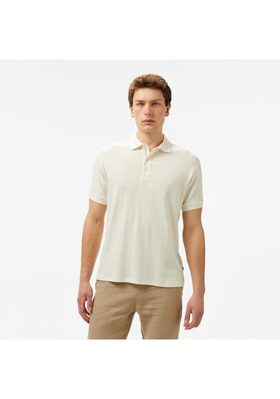 Nautica Erkek Ekru Classic Fit Polo Düz K55303t Krem