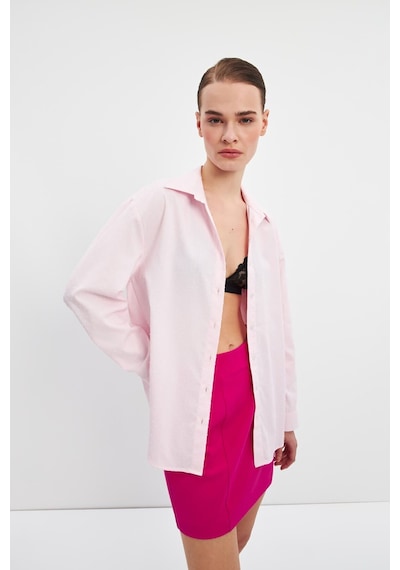 Stella Pulvis Pembe Basic Gömlek Pembe