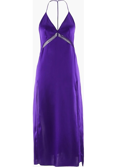 Aubade Silk Desire Uzun Gecelik Derin Dekolteli Saten Guipure Dantel Detaylı Sırt Dekolteli Elbise Mor Aubade Silk Desire Uzun Gecelik Derin Dekolteli Saten Guipure Dantel Detaylı Sırt Dekolteli Elbise Mor