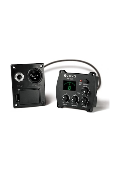 Joyo Je-52 Fishman Bağlama 3 Band Ekolayzer + Tuner Kompakt Tasarım Ve Düşük Pil Tüketimi Sahne Performansı İçin İdeal Ton Kontrolü
