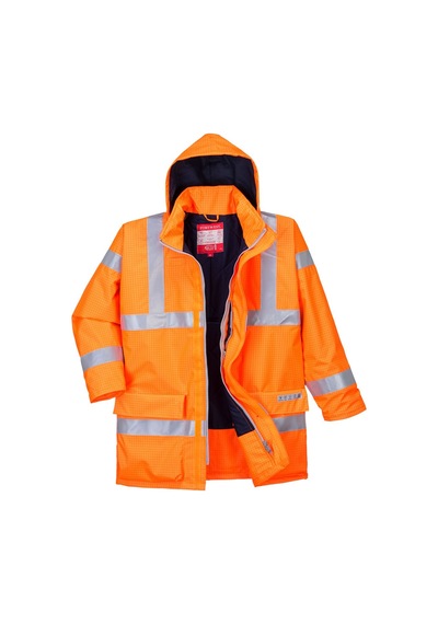 Portwest S778 - Bizflame Yağmur Hi-vis Nefes Alabilir Antistatik Fr Ceket L Beden