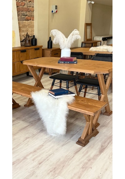 Ntconcept VitrA Ahşap Ayaklı Bench 260cm
