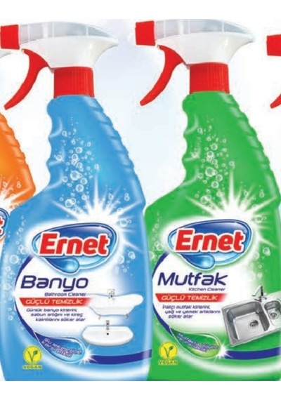 Ernet Süper Likit Promosyon Mutfak + Banyo Tem. (1+1) 750 Ml Spreyli