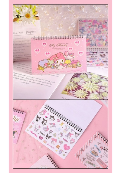 Spiral Defterli My Melody Model Normal Ve Şeffaf Sticker Dergisi - My Melody Model 2 Spiral Defterli My Melody Model Normal Ve Şeffaf Sticker Dergisi - My Melody Model 2