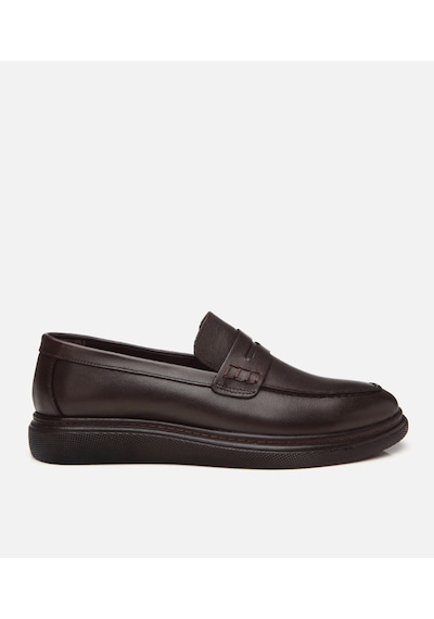 Hotiç Erkek Deri Kahverengi Hafif Tabanlı Klasik Loafer