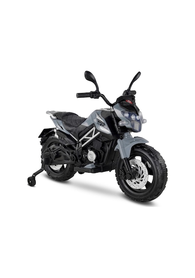 447 Motocross Akülü Motor Çocuk Motoru 12v Gri Gri