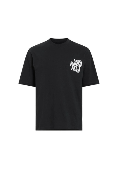 Erkek Tişört Baskılı Kısa Kol T-shirt - Siyah