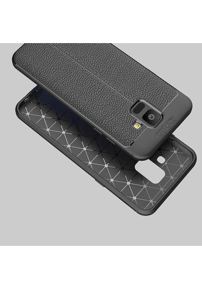Galaxy Uyumlu A6 2018 Kılıf Zore Niss Silikon Kapak Lacivert