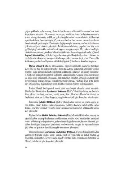 İhya-u Ulumid'd-Din Tercümesi Büyük Boy (8 Cilt) / İmam Gazali