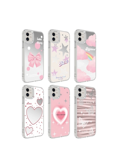 Apple iPhone 12 Uyumlu Aihttgli Parlak Tasarımlı Klfs Mimbo Kılıf-no4 NO4