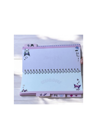 Bak Gel Al Kuromi Sekmeli Spiral Not Defteri - Kareli, Çizgili, Noktalı Defter Ve Düz Sayfa Düzeni İle Çok Amaç - Bgaplanner016 Çok Renkli
