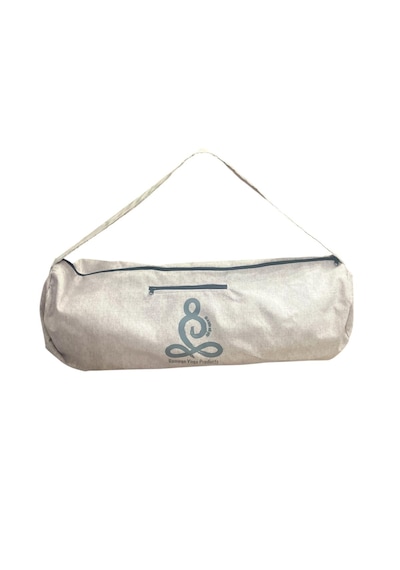 Mat Taşıma Çantası Yoga Fitness Silindir Antrenman Çantası + 2 Adet Mat Toplama Lastiği Açık Mor