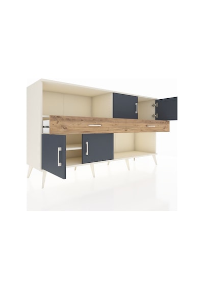 Hyperion Konsol 3 Raflı 2 Çekmeceli 4 Kapaklı 176x44x99 Aytaşı-antrasit/çam Aytası/antrasıt - Aytası Hyperion Konsol 3 Raflı 2 Çekmeceli 4 Kapaklı 176x44x99 Aytaşı-antrasit/çam Aytası/antrasıt - Aytası