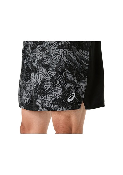 Asics Fujıtraıl All Over Prınt 5ın Short Erkek Koşu Şortu 2011d526-001 Siyah