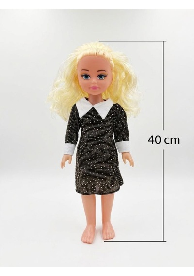 Laura Bebek 40cm Sesli İnteraktif Türkçe Konuşan Eklemleri Hareket Eden Şık Elbiseli Oyuncak Bebek 1