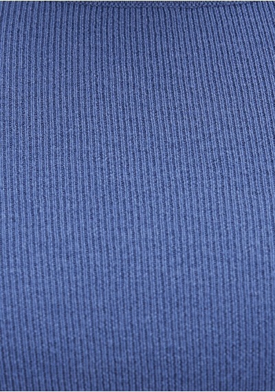 Mavi - Bisiklet Yaka Mavi Crop Kazak 1710474-70738 Mavi