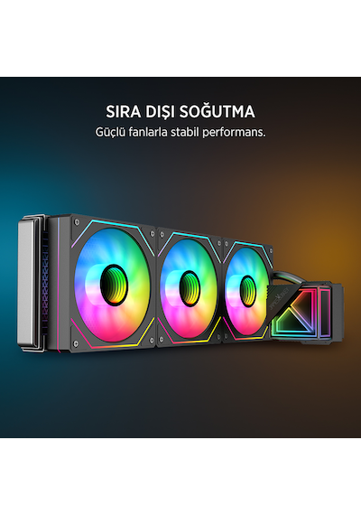 James Donkey Lugis Jdc360 Argb 360mm Sıvı İşlemci Soğutucu Siyah