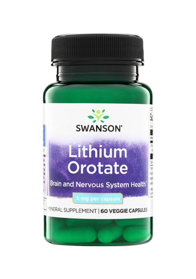Swanson Nutrition Lithium Orotate 5 Mg 60 Kapsül Gıda Takviye